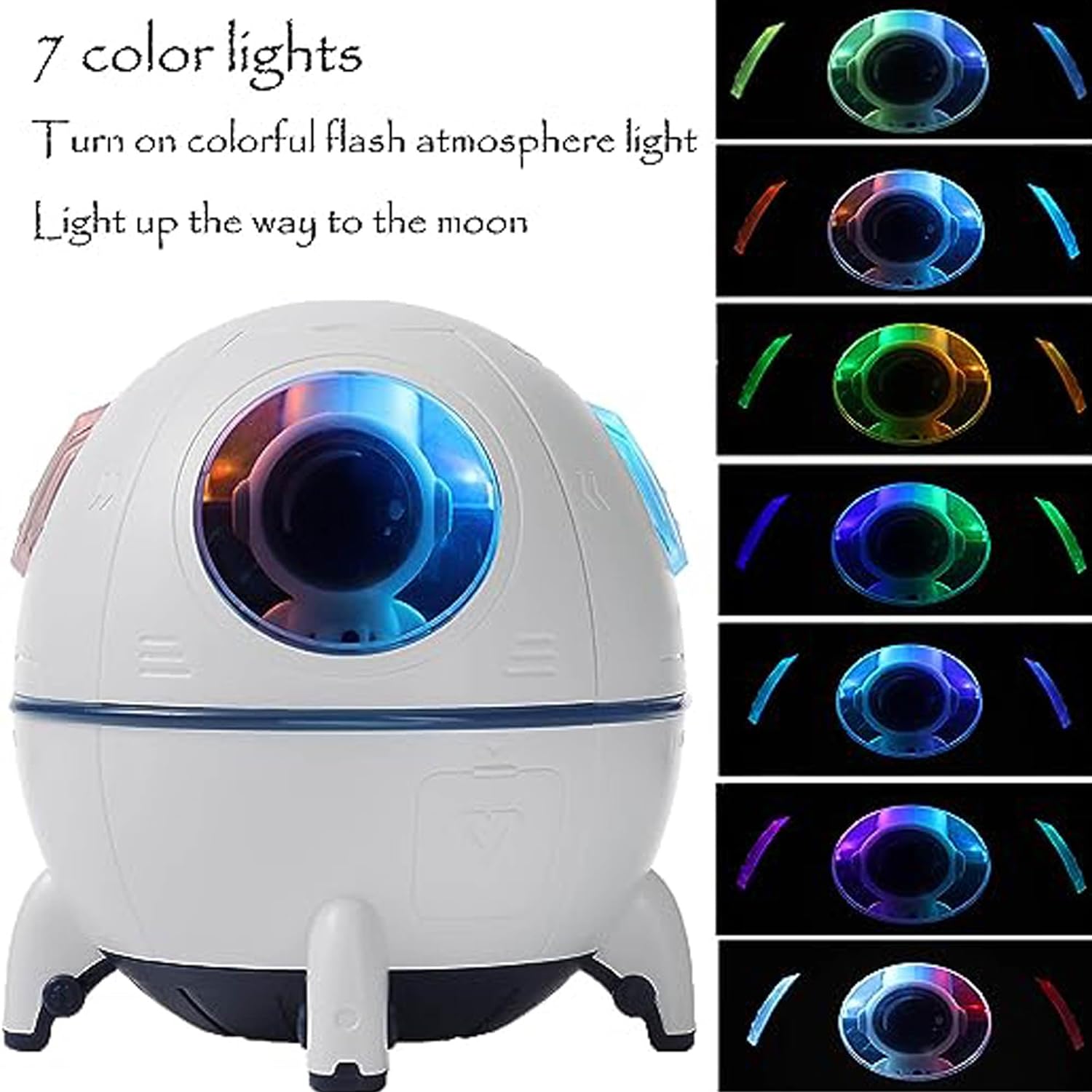 SkyShopy Space Capsule Humidifier, Mini Cute Humidifier, Portable Space Capsule Humidifier, 220ml USB Ultrasonic Quiet Air Humidifiers for Home Car Bedroom Office and Travel SkyShopy Space Capsule Humidifier, Mini Cute Humidifier, Portable Space Capsule Humidifier, 220ml USB Ultrasonic Quiet Air Humidifiers for Home Car Bedroom Office and Travel